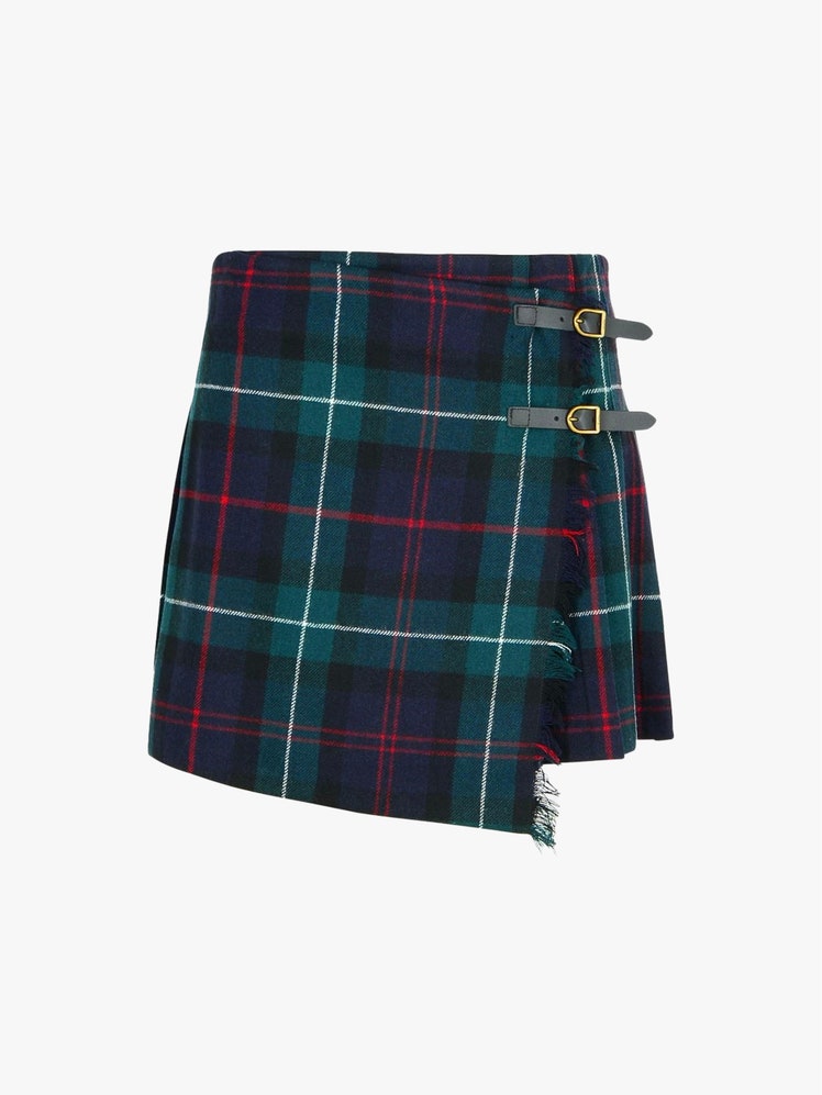 Image may contain Clothing Skirt Tartan and Kilt