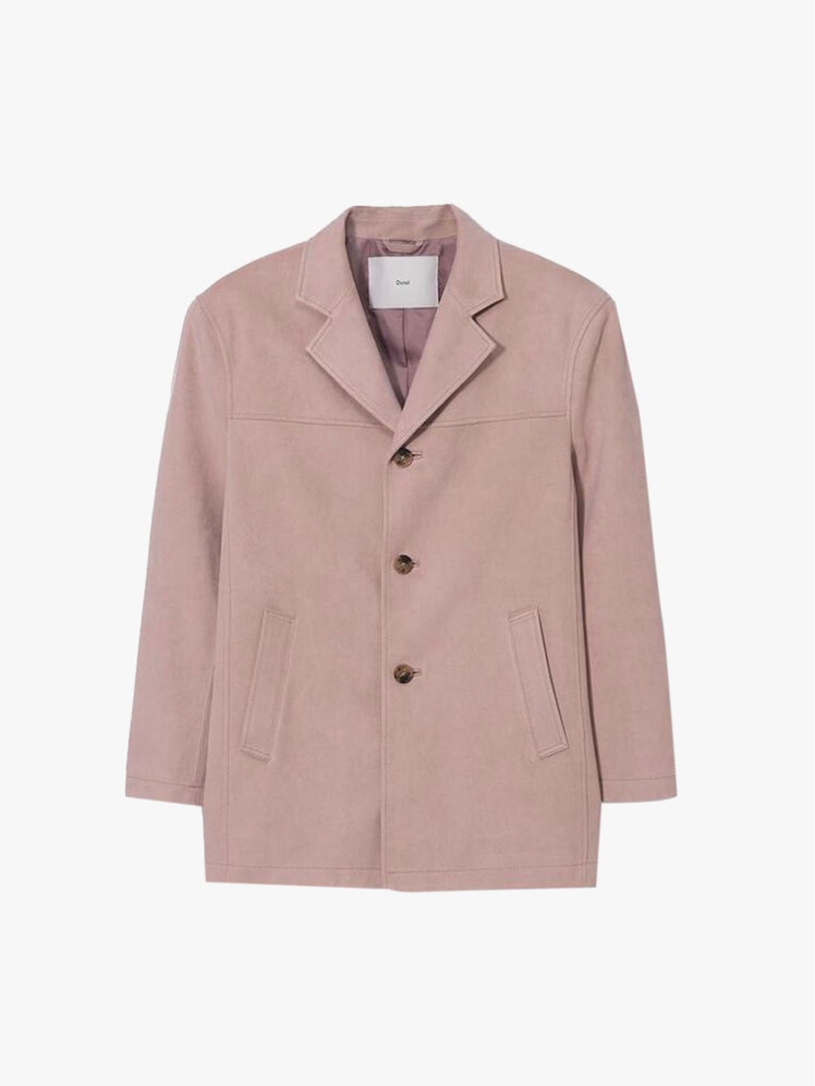 Image may contain Clothing Coat Jacket Blazer and Overcoat