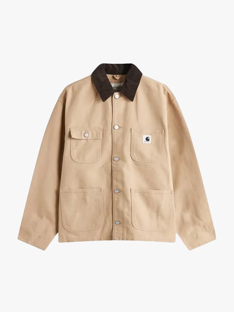 Image may contain Clothing Shirt Coat Long Sleeve Sleeve Khaki and Dress Shirt