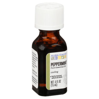 Aura Cacia Peppermint Cooling Pure Essential Oil, .5 fl oz