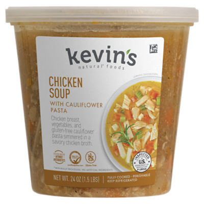 Kevin's Natural Foods Chicken Soup with Cauliflower Pasta, 24 oz