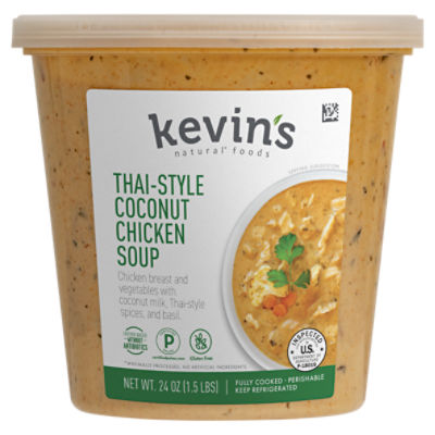 Kevin's Natural Foods Thai-Style Coconut Chicken Soup, 24 oz