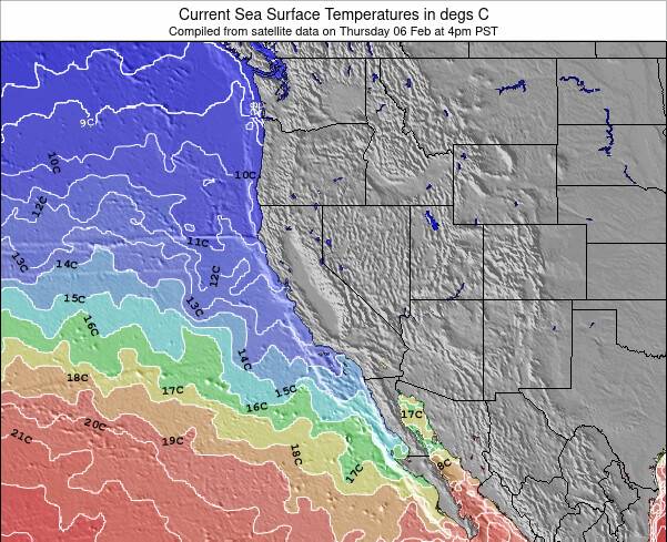 California Sea Temperature