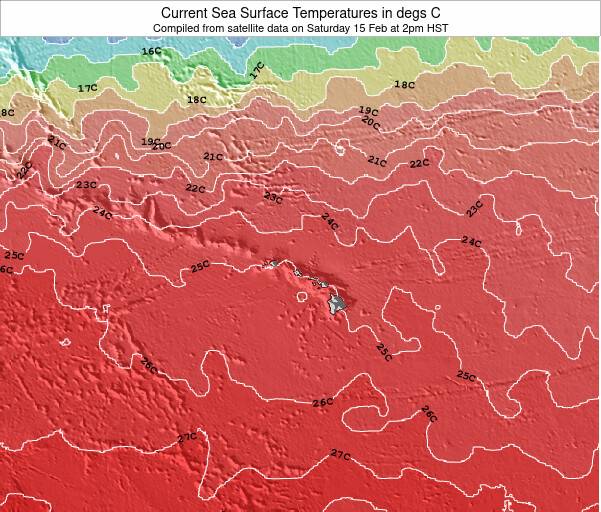 Hawaii, United States Sea Temperature