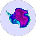 Antarctica temperature map