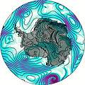 Antarctica wind map