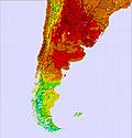 Argentina temperature map