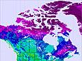 Canada temperature map