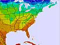 West-Virginia temperature map