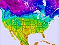 United States temperature map