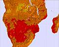 Zimbabwe temperature map