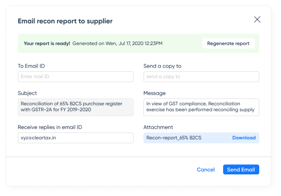 Automate vendor communication