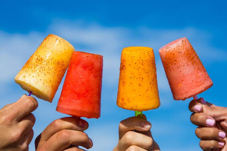 Boozy popsicles