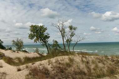 lake michigan at indiana dunes