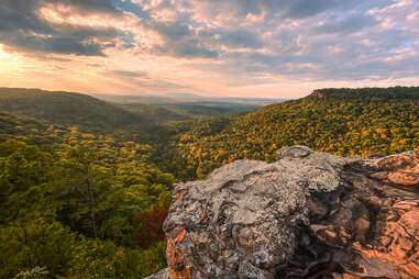 magazine mountain during dramatic sunset