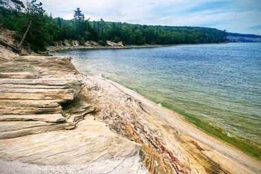 Pictured Rocks Michigan Upper Peninsula Beach