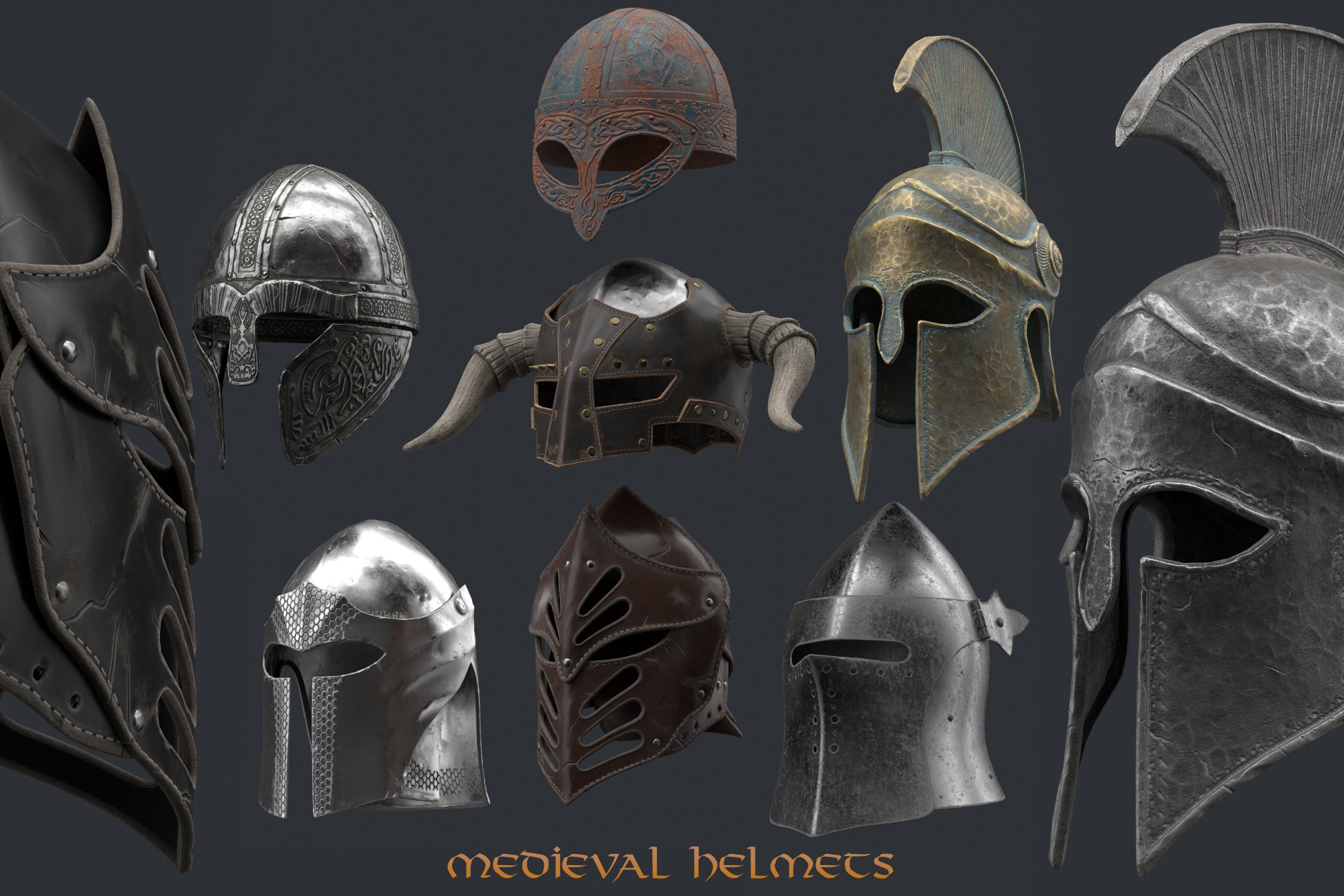 Medieval Helmets Collection | Props | Unity Asset Store