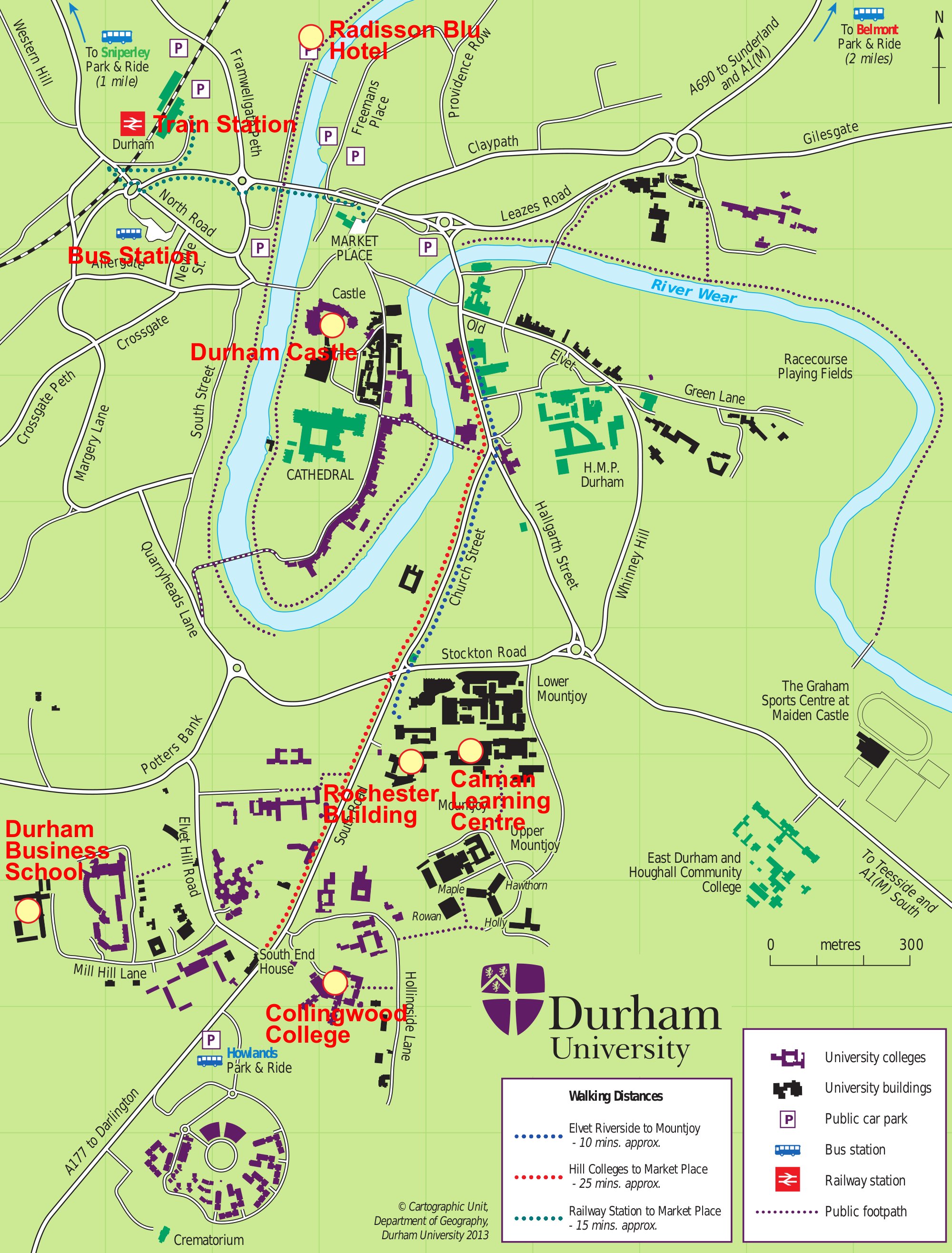 Durham University Campus Map