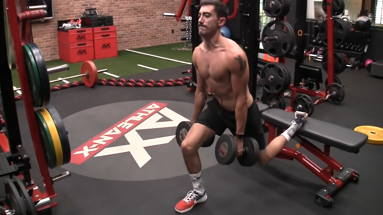 bulgarian split squat for the quads