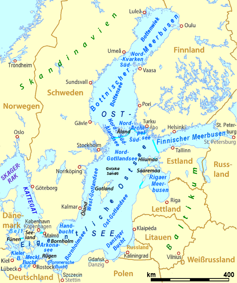 Die Ostsee Auf Der Karte: Ein Fenster Zur Maritimen Welt - Karte Europa ...