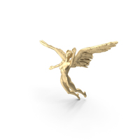 Angel - Female Figure - Gold PNG & PSD Images