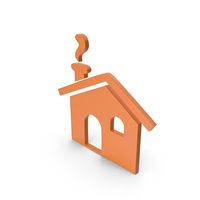 House Orange Icon PNG & PSD Images