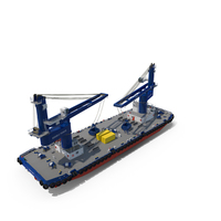 Double Crane Ship PNG & PSD Images