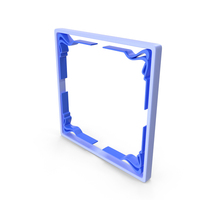 Blue Square Royal Frame PNG & PSD Images