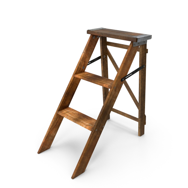 Old Wooden Stepladder PNG & PSD Images