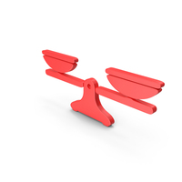 Red Straight Balance Symbol PNG & PSD Images