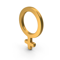 User Interface Experience Icon Female Venus Symbol Gold PNG & PSD Images