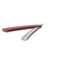 Straight Razor Dark Wood PNG & PSD Images