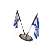 Israel Desk Flag PNG & PSD Images