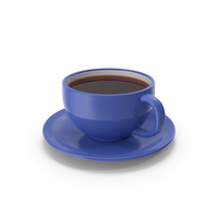 COFFEE CUP BLUE PNG & PSD Images