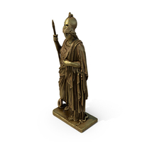 Statue Goddess Athena Bronze PNG & PSD Images