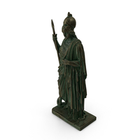 Statue Goddess Athena Bronze Old PNG & PSD Images