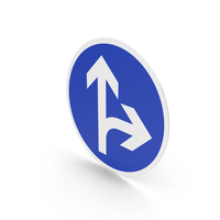 French Sign Go Ahead Or Turn Right PNG & PSD Images