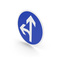 French Go Ahead Or Turn Left Sign PNG & PSD Images