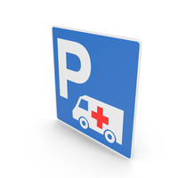 Icelandic Sign Parking Zone For Ambulances PNG & PSD Images