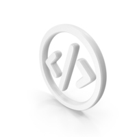 Code Symbol White PNG & PSD Images