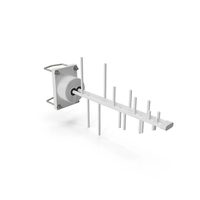 White 4G Outdoor Antenna PNG & PSD Images