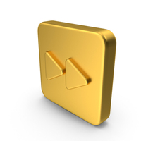 Gold Icon Rewind Fast Forward Button PNG & PSD Images