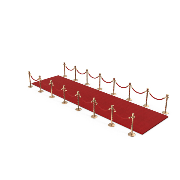 Red Carpet With Velvet Ropes PNG & PSD Images