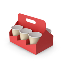 Red Drink Carrier PNG & PSD Images