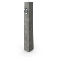 Concrete Hitching Post With Ring PNG & PSD Images