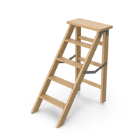 Wooden Stepladder PNG & PSD Images