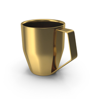 Gold Coffee Mug PNG & PSD Images