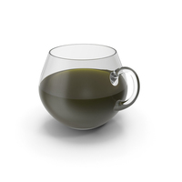 Glass Cup With Green Liquid PNG & PSD Images