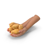 Hands Holding Potatoes PNG & PSD Images