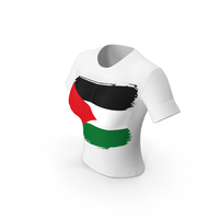 Jordan Country Flag Paint On T Shirt Women PNG & PSD Images